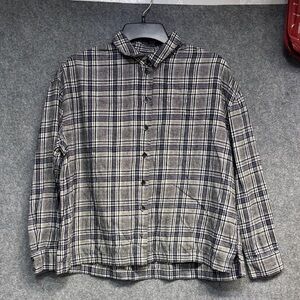MADEWELL Flannel Westlake  Dubin Plaid Size s Boxy long sleeve button up shirt